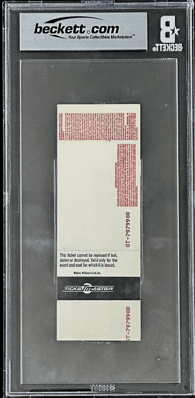 Mike Tyson vs Buster Mathis Jr. Signed Full Ticket Beckett Tyson 3rd Round KO Mike Tyson Ticket Stub vs-buster-mathis-jr-full-3rd, view 3, supplier stock photo