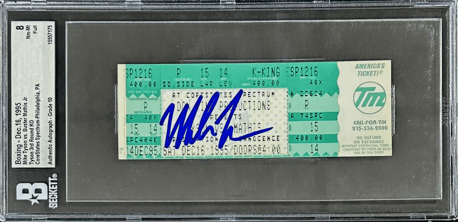 Mike Tyson vs Buster Mathis Jr. Signed Full Ticket Beckett Tyson 3rd Round KO Mike Tyson Ticket Stub vs-buster-mathis-jr-full-3rd, supplier stock photo