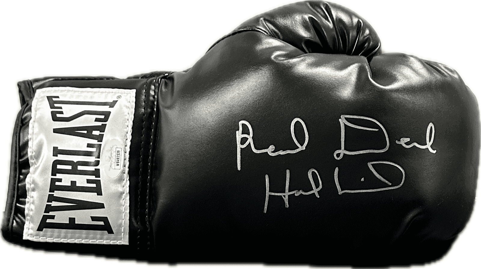 Evander Holyfield “Real Deal” Signed Autograph Black Boxing Glove JSA Right Evander Holyfield Glove real-deal-black-boxing-right, supplier stock photo