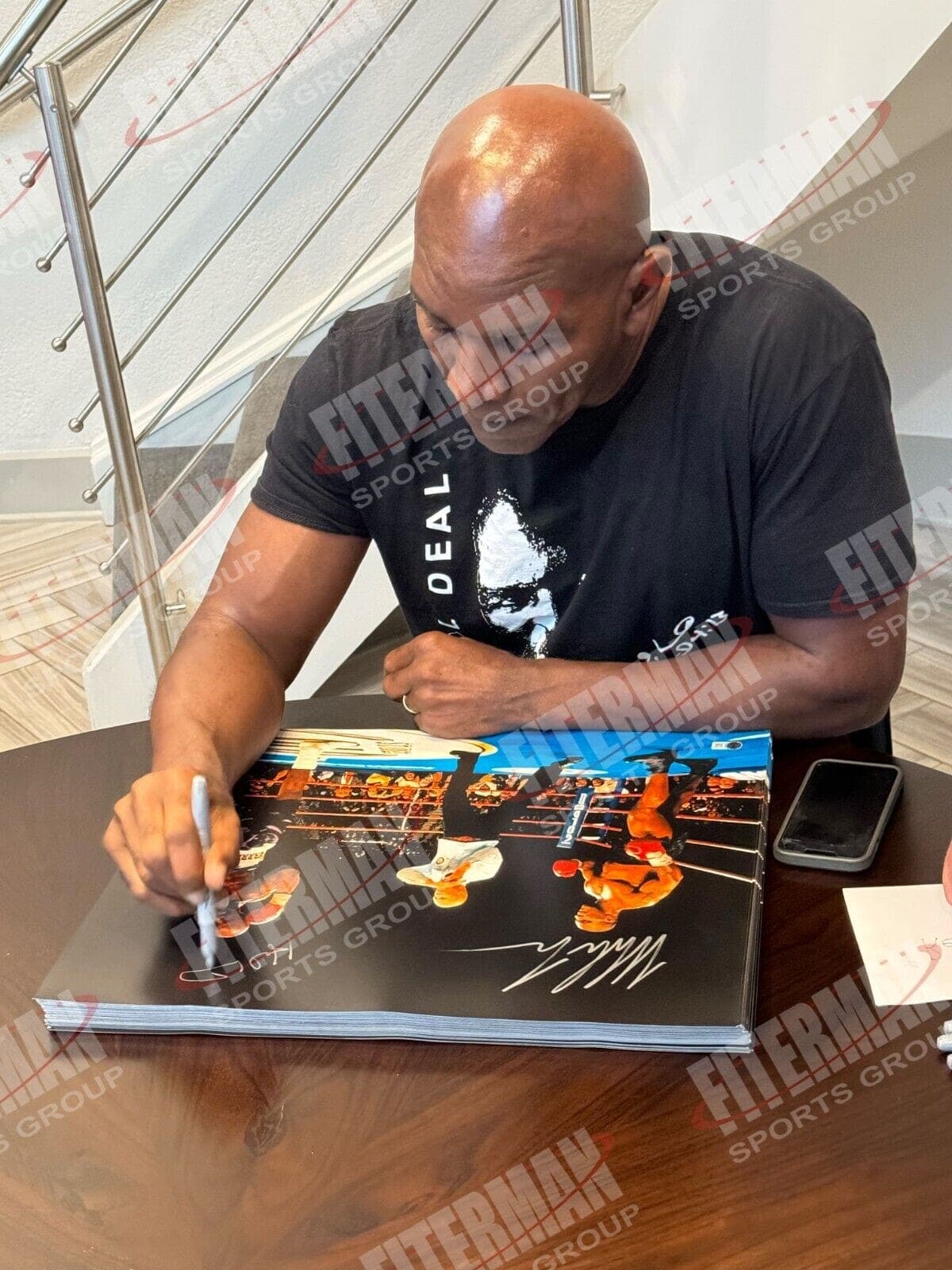 Mike Tyson & Evander Holyfield Signed 16×20 Photo JSA & Beckett Bite Fight Evander Holyfield Photo 16x20-mike-tyson-16-20-bite-fight, view 2, supplier stock photo