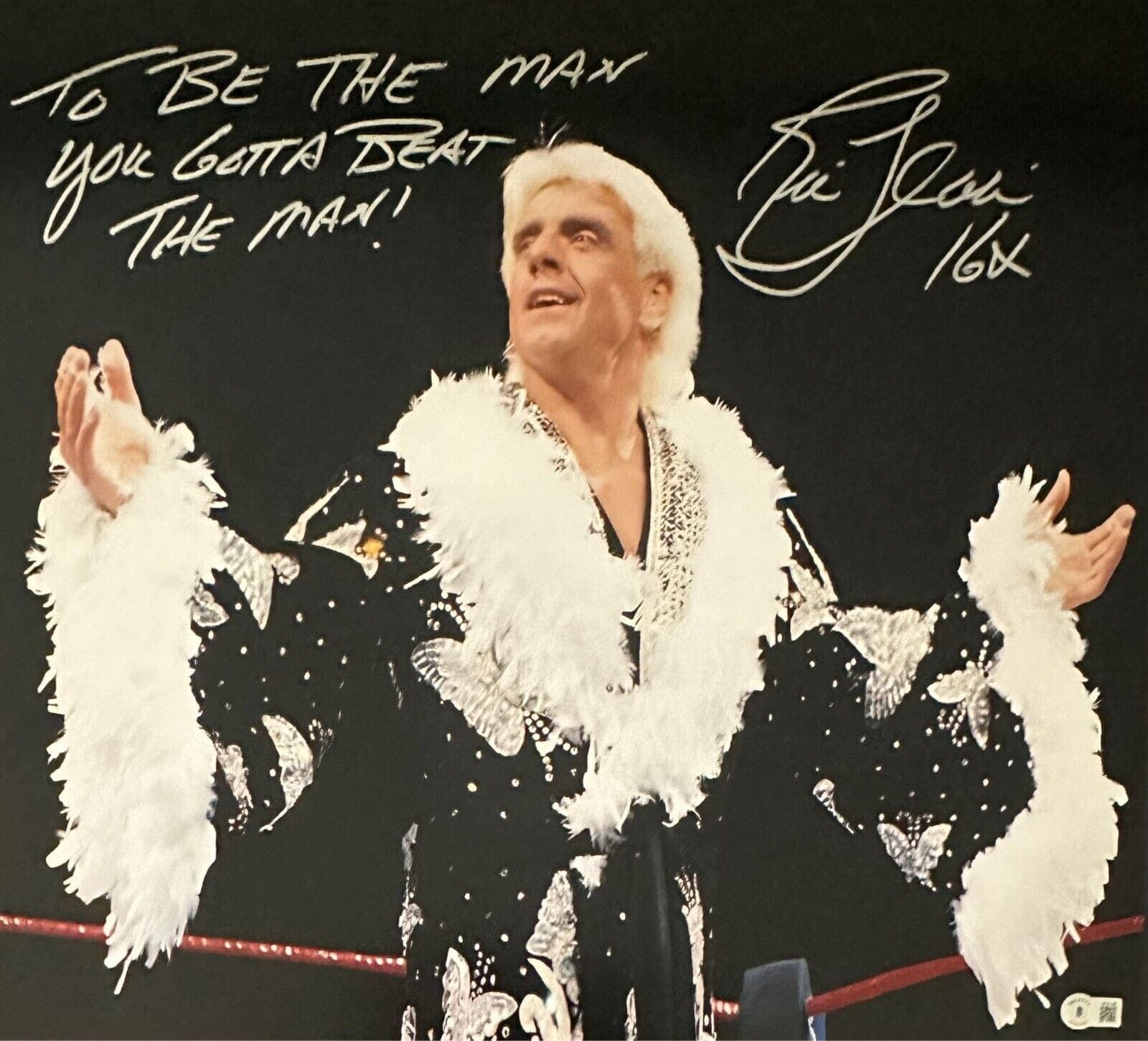 Ric Flair Signed Autographed 18×20 Photo Beckett Authenticated To Be The Man #1 Ric Flair Photo 18x20-18-20-be-man-1, supplier stock photo