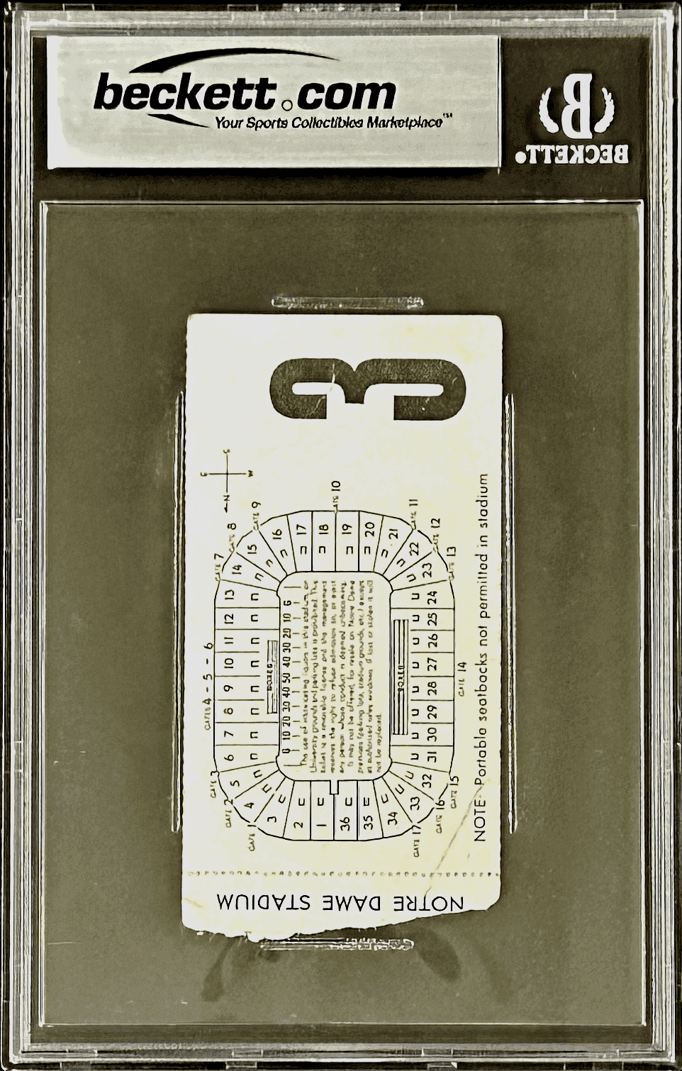 Rudy Ruettiger Signed Autographed Norte Dame Oct Ticket Stub Beckett 17066340 Daniel "Rudy" Ruettiger Ticket Stub 17066340, view 3, supplier stock photo