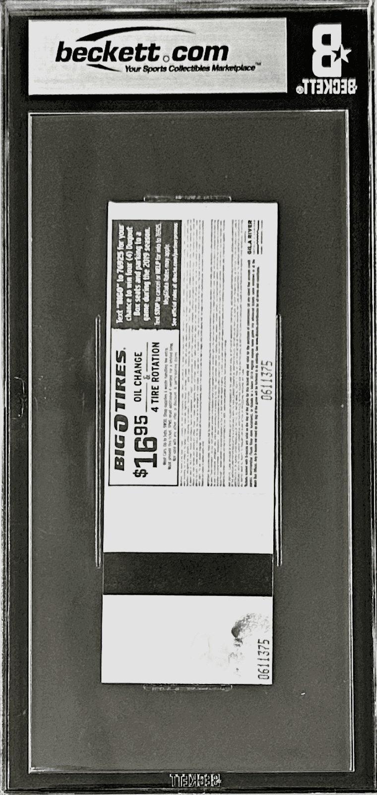 C.C. Sabathia Autographed Signed 3,000th Strikeout Full Ticket Beckett 4VG-EX B Ticket Stub sabathia-3-000th-strikeout-full-4vg, view 3, supplier stock photo