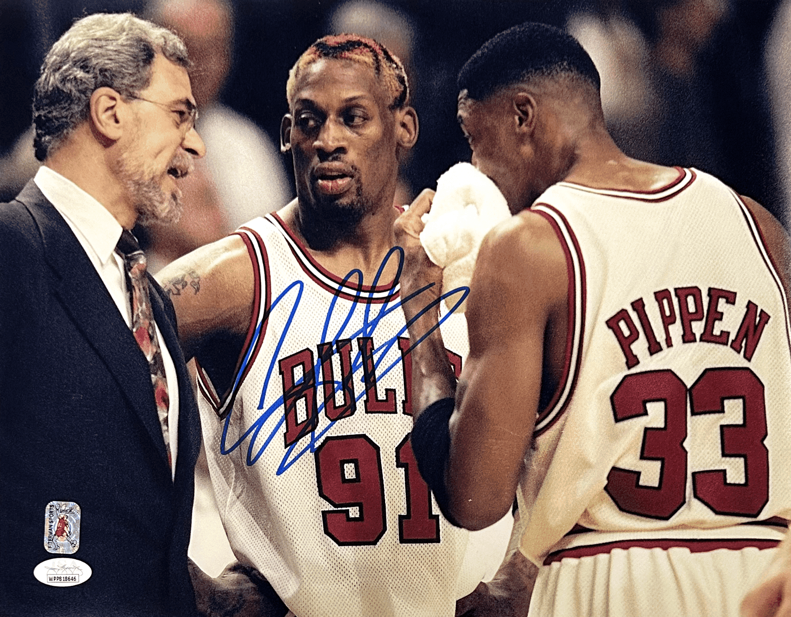 Dennis Rodman Signed Autographed 11×14 Photo JSA Authentic Chicago Bulls 1 Dennis Rodman Photo 11x14-11-14-1, Chicago Bulls, supplier stock photo