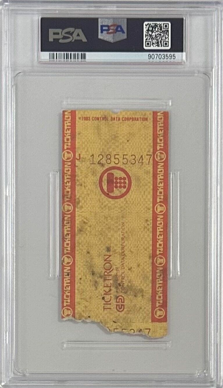 Michael Jackson Ticket Stub 1984 The Jacksons Victory Tour PSA VG 3 JFK Stadium Michael Jackson Ticket Stub michael-jackson-1984-jacksons-victory-tour, view 3, supplier stock photo