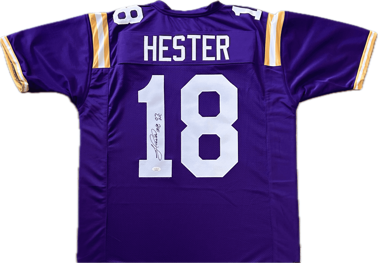 Jacob Hester Signed Autographed Purple Jersey JSA Authenticated 07 NC Jacob Hester Jersey jacob-hester-purple-07-nc, supplier stock photo