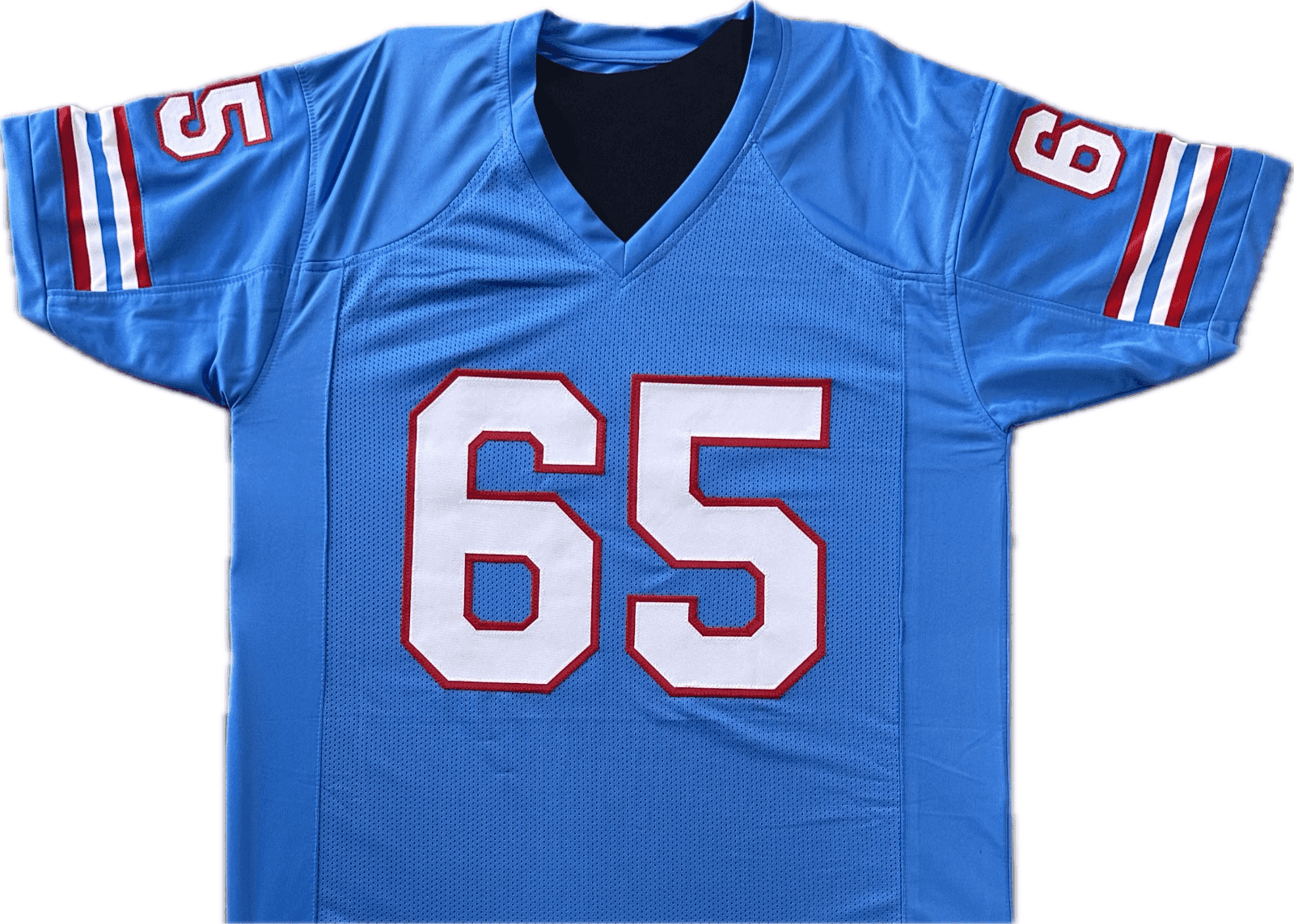 Elvin Bethea Signed Autographed Blue Jersey FSG Authenticated Elvin Bethea Jersey elvin-bethea-blue-fsg, view 2, supplier stock photo