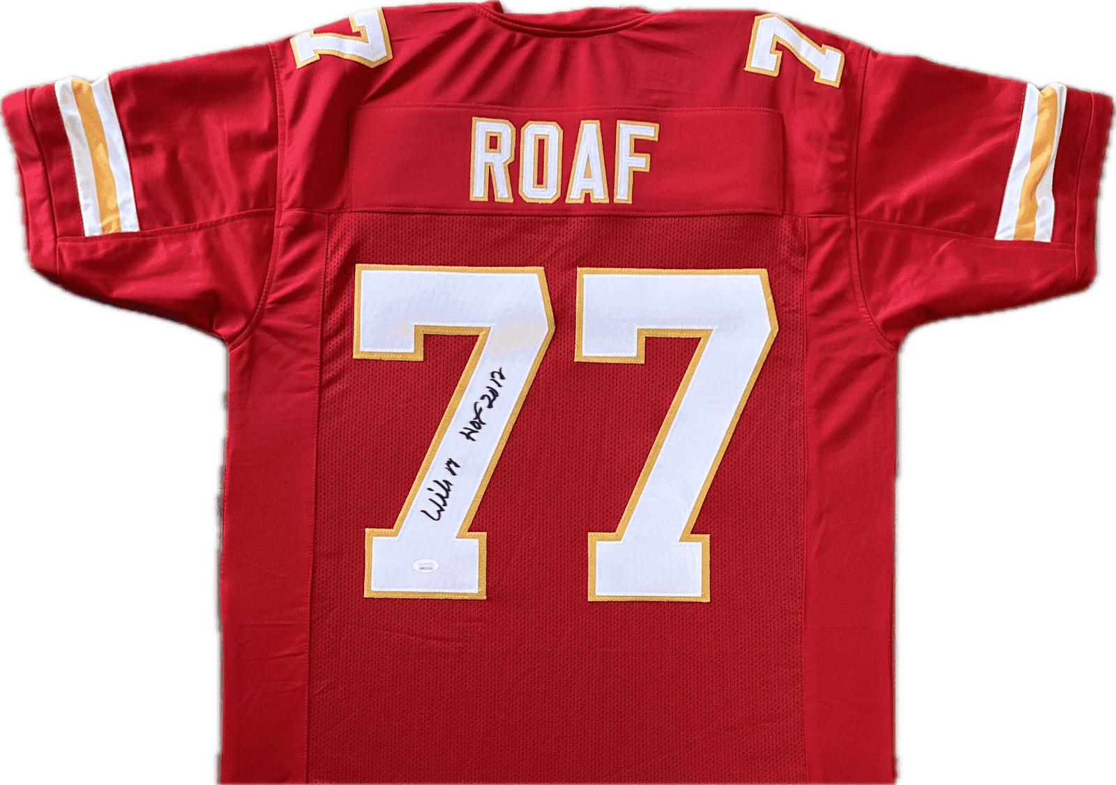 Willie Roaf Signed Autographed Custom Red/White Jersey JSA Authenticated Willie Roaf Jersey willie-roaf-red-white, supplier stock photo