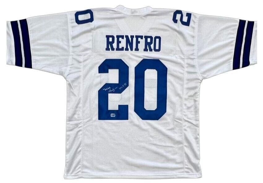 Mel Renfro Signed Autographed White Jersey Fiterman Sports Authenticated Mel Renfro Jersey mel-renfro-white-fiterman, supplier stock photo