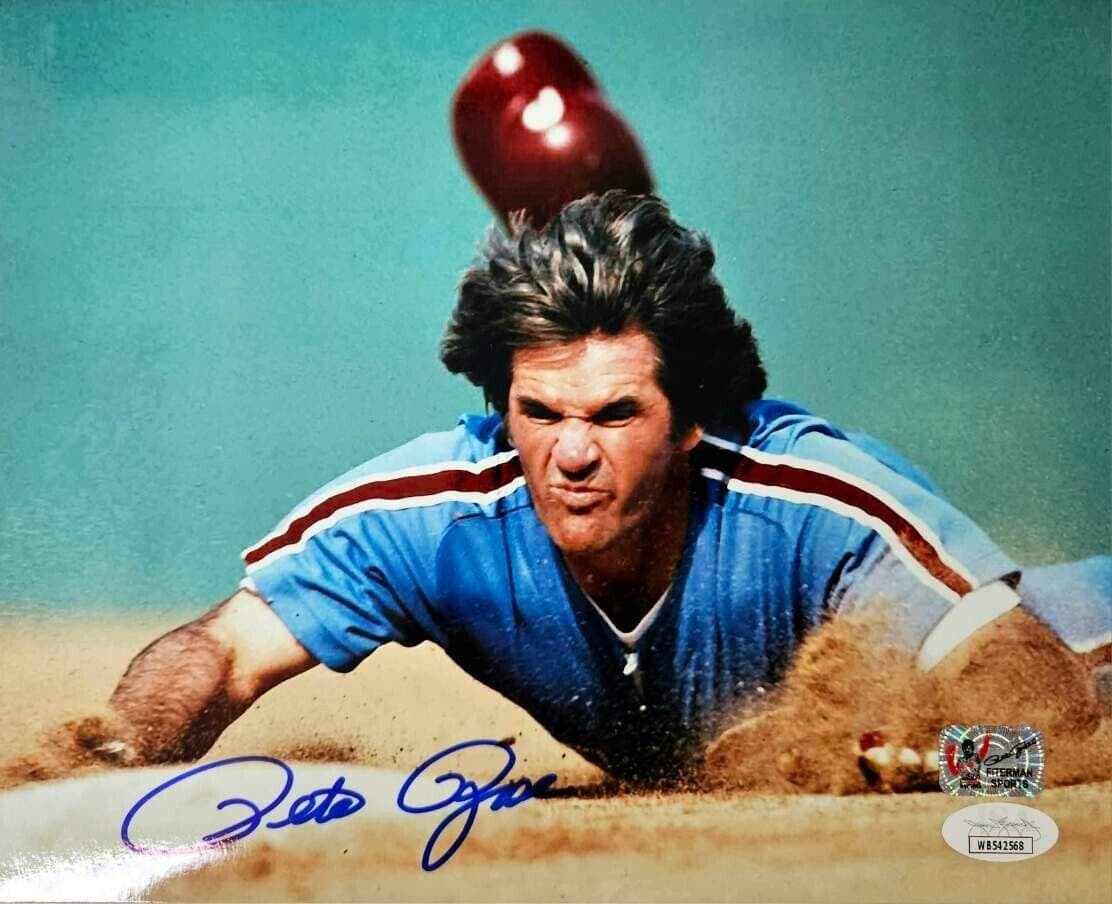 Pete Rose Signed 8×10 Photo JSA & Pete Rose Exclusive Hologram Phillies 2 Pete Rose Photo 8x10-8-10-hologram-phillies-2, Cincinnati Reds, supplier stock photo