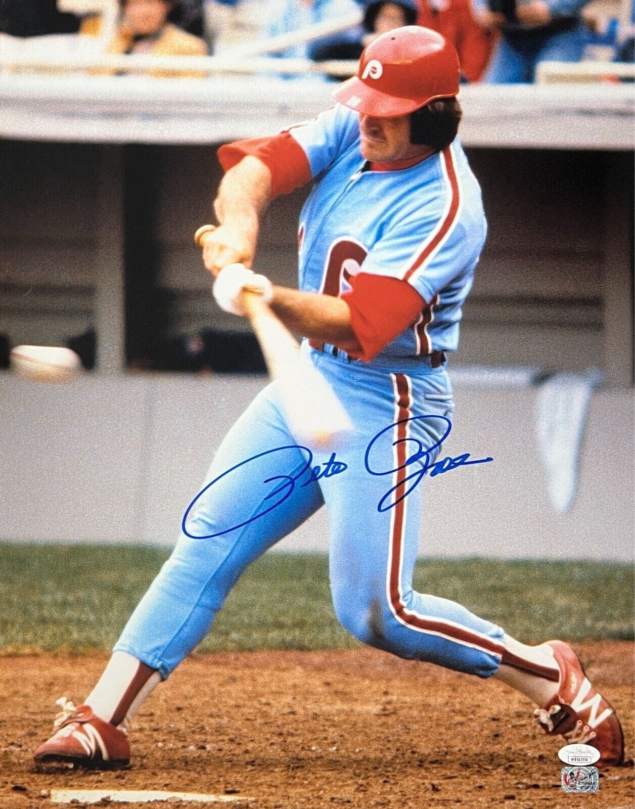 Pete Rose Signed 16×20 Photo JSA & Rose Exclusive Hologram Phillies 15 Blue Pete Rose Photo 16x20-16-20-hologram-phillies-15-blue, Cincinnati Reds, supplier stock photo