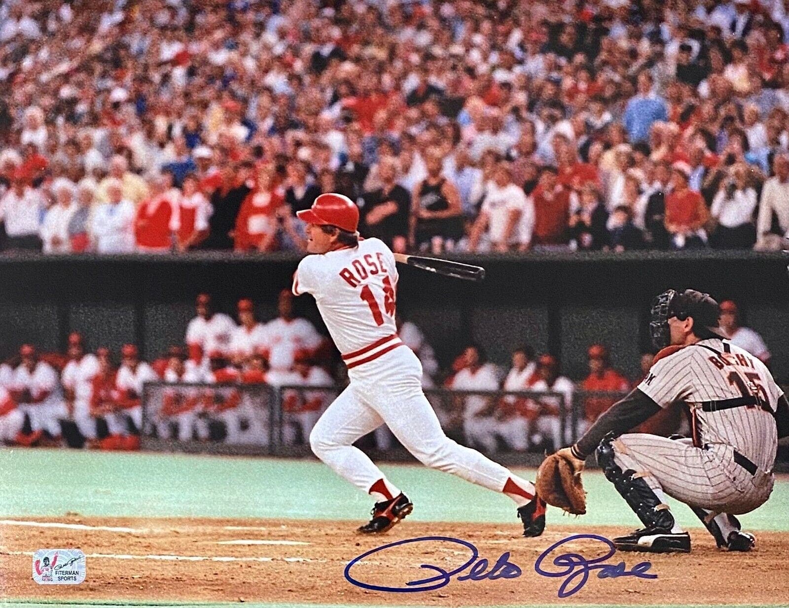Pete Rose Signed Autographed 11×14 Photo Pete Rose Exclusive Hologram Reds 6 Pete Rose Photo 11x14-11-14-hologram-6, Cincinnati Reds, supplier stock photo
