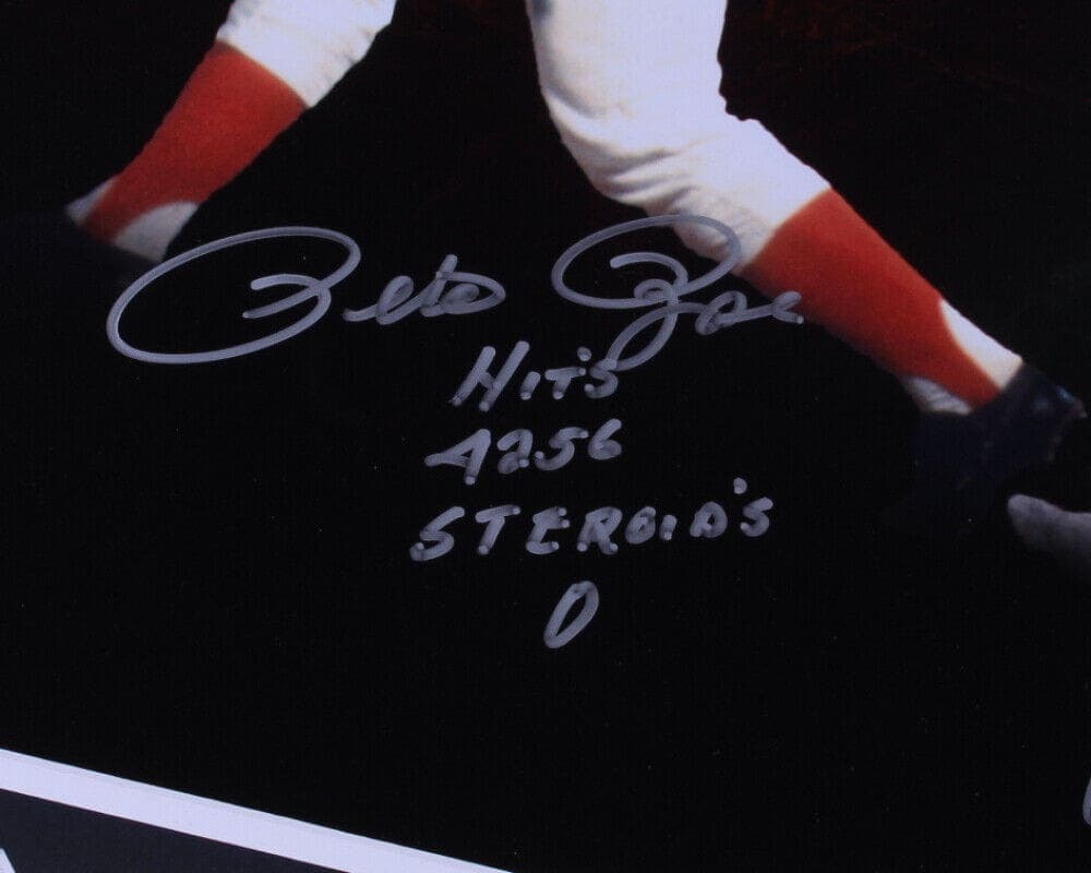 Pete Rose & Jose Canseco Signed Framed 16×20 Photo JSA and Pete Rose Hologram Pete Rose Photo 16x20-jose-canseco-framed-16-20-hologram, Cincinnati Reds, view 2, supplier stock photo