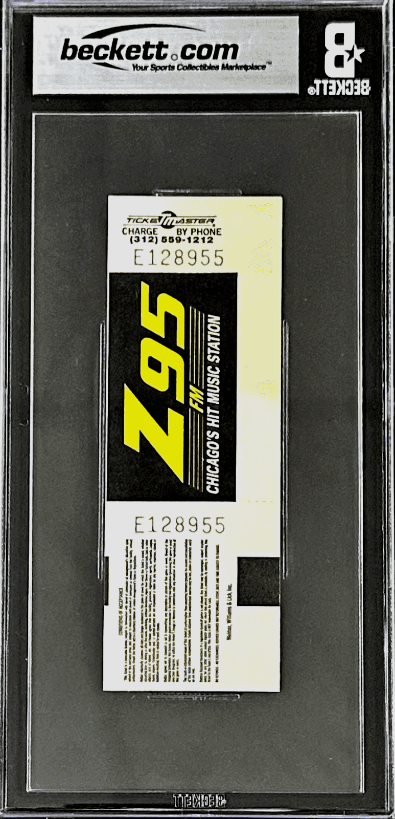 PETE ROSE AUTOGRAPHED FULL TICKET VS CUBS 8/23/1989 BECKETT 5 EX 17066804 Pete Rose Ticket Stub full-vs-8-23-1989-5, Chicago Cubs, view 3, supplier stock photo
