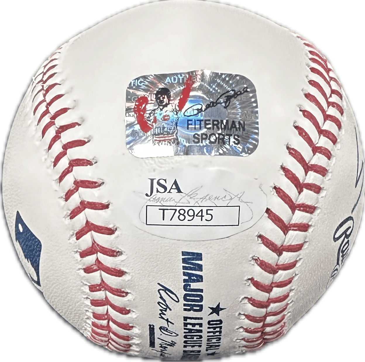 Pete Rose Robert Manfred Signed Sorry Ball OML Baseball JSA Authen T78945 Pete Rose Ball robert-manfred-sorry-oml-baseball-authen, Cincinnati Reds, view 3, supplier stock photo