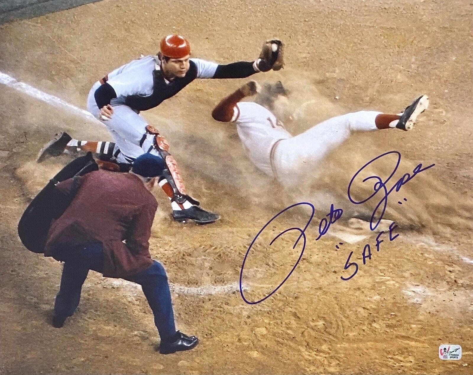 Pete Rose Signed Autographed 16×20 Photo Pete Rose Exclusive Hologram REDS 9 Pete Rose Photo 16x20-16-20-hologram-9, Cincinnati Reds, supplier stock photo