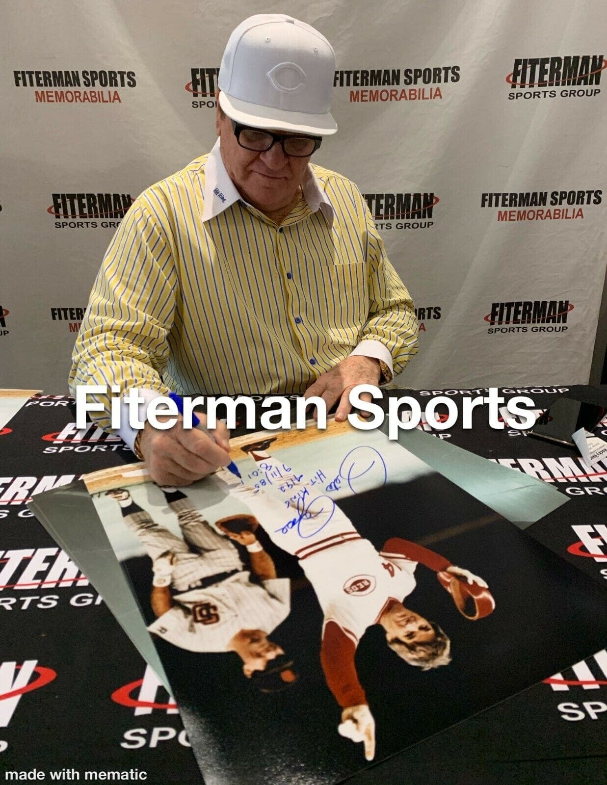 Pete Rose Signed 16×20 Photo Pete Rose Exclusive Hologram Charlie Hustle Pete Rose Photo 16x20-pete-rose-16-20-hologram-charlie, Cincinnati Reds, view 2, supplier stock photo