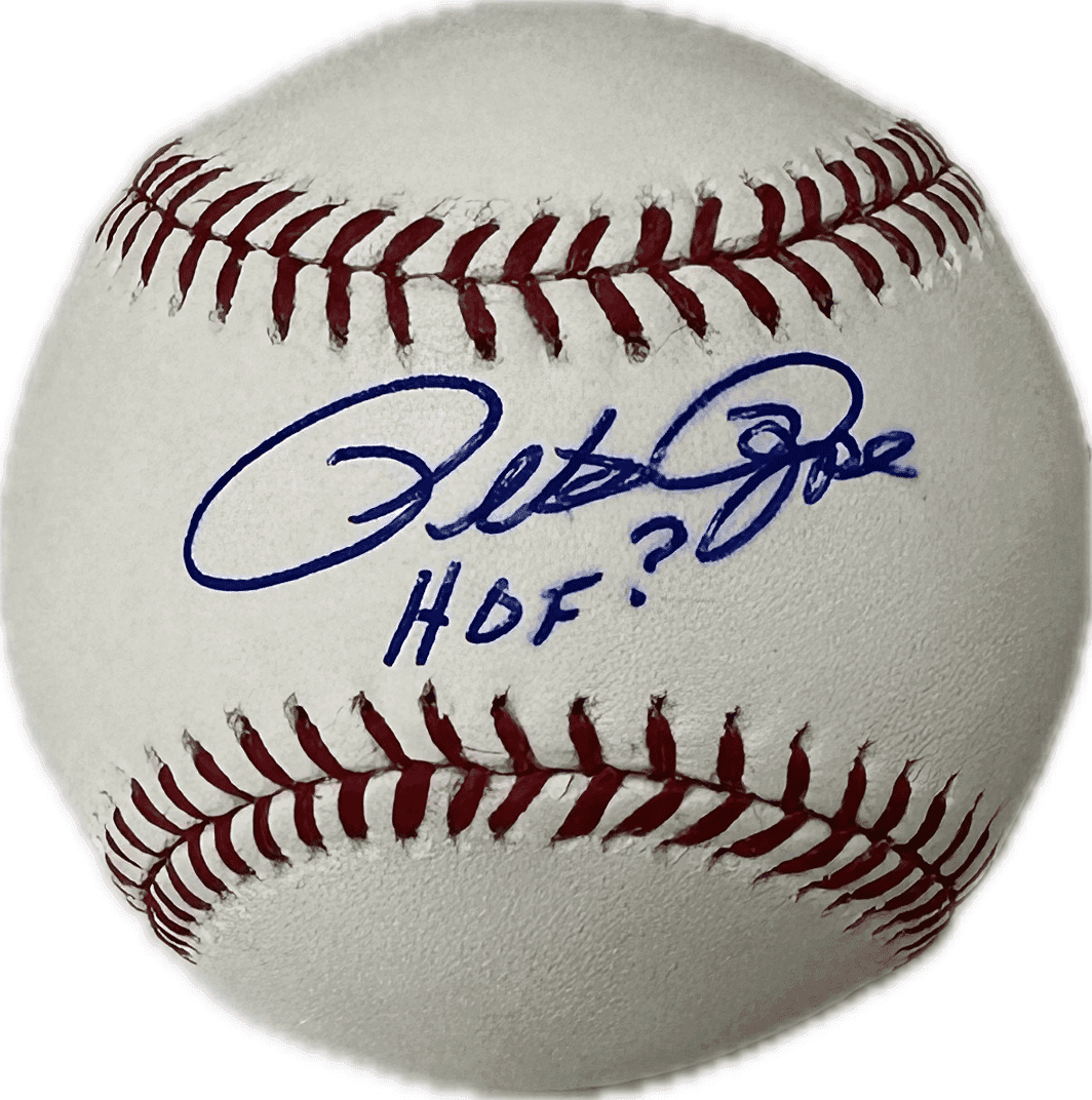 Pete Rose Signed OML Baseball HOF? Pete Rose Player Exclusive Hologram Pete Rose Ball pete-rose-oml-baseball-hof-player, Cincinnati Reds, supplier stock photo