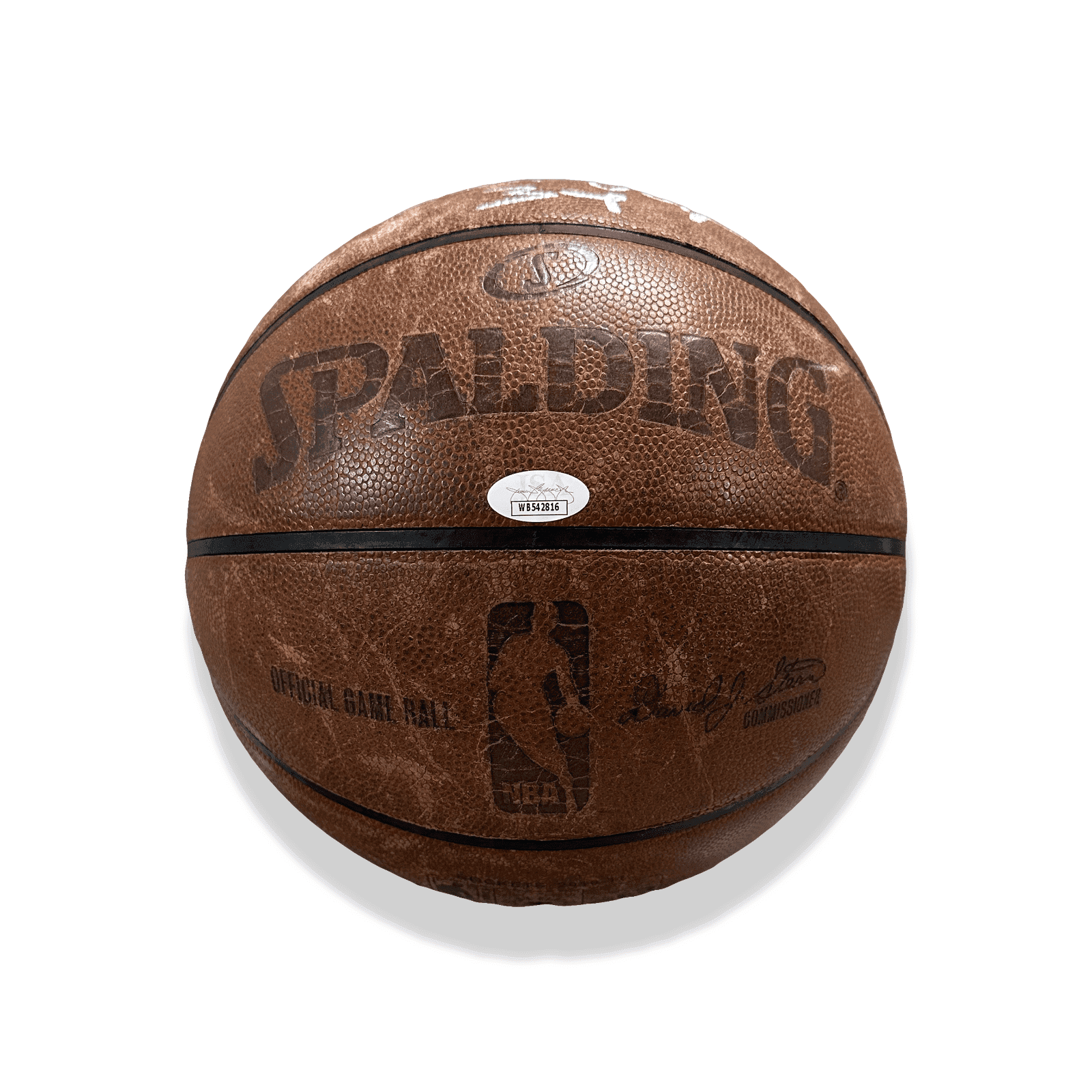 Hakeem Olajuwon Signed Dream Ranch Training Used Official NBA Basketball JSA (B) Hakeem Olajuwon Ball dream-ranch-training-used-nba-basketball, Houston Rockets, view 5, supplier stock photo