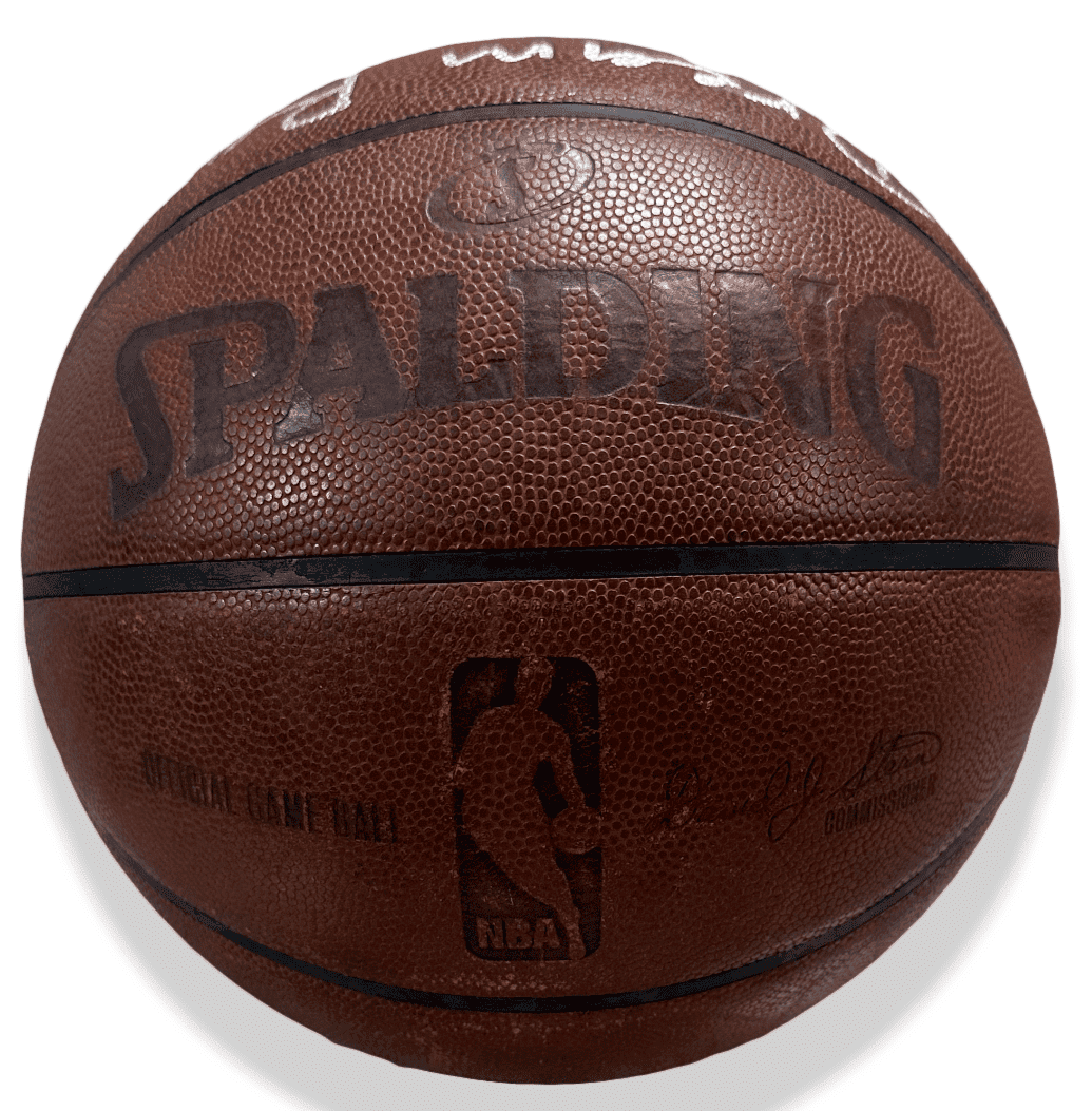 Hakeem Olajuwon Signed Dream Ranch Training Used Official NBA Basketball JSA (A) Hakeem Olajuwon Ball hakeem-olajuwon-dream-ranch-training-used, Houston Rockets, view 4, supplier stock photo