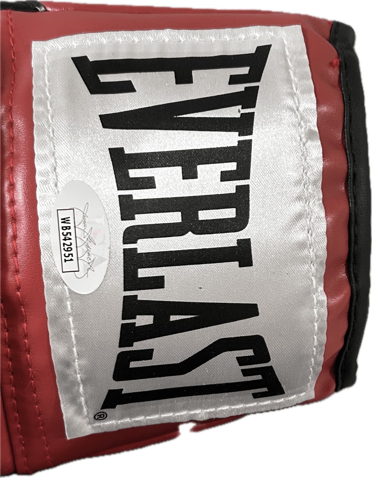 Silvester “Sly” Stallone Signed Autograph Red Everlast Boxing Glove JSA Left V Glove silvester-sly-stallone-red-everlast-boxing, view 3, supplier stock photo