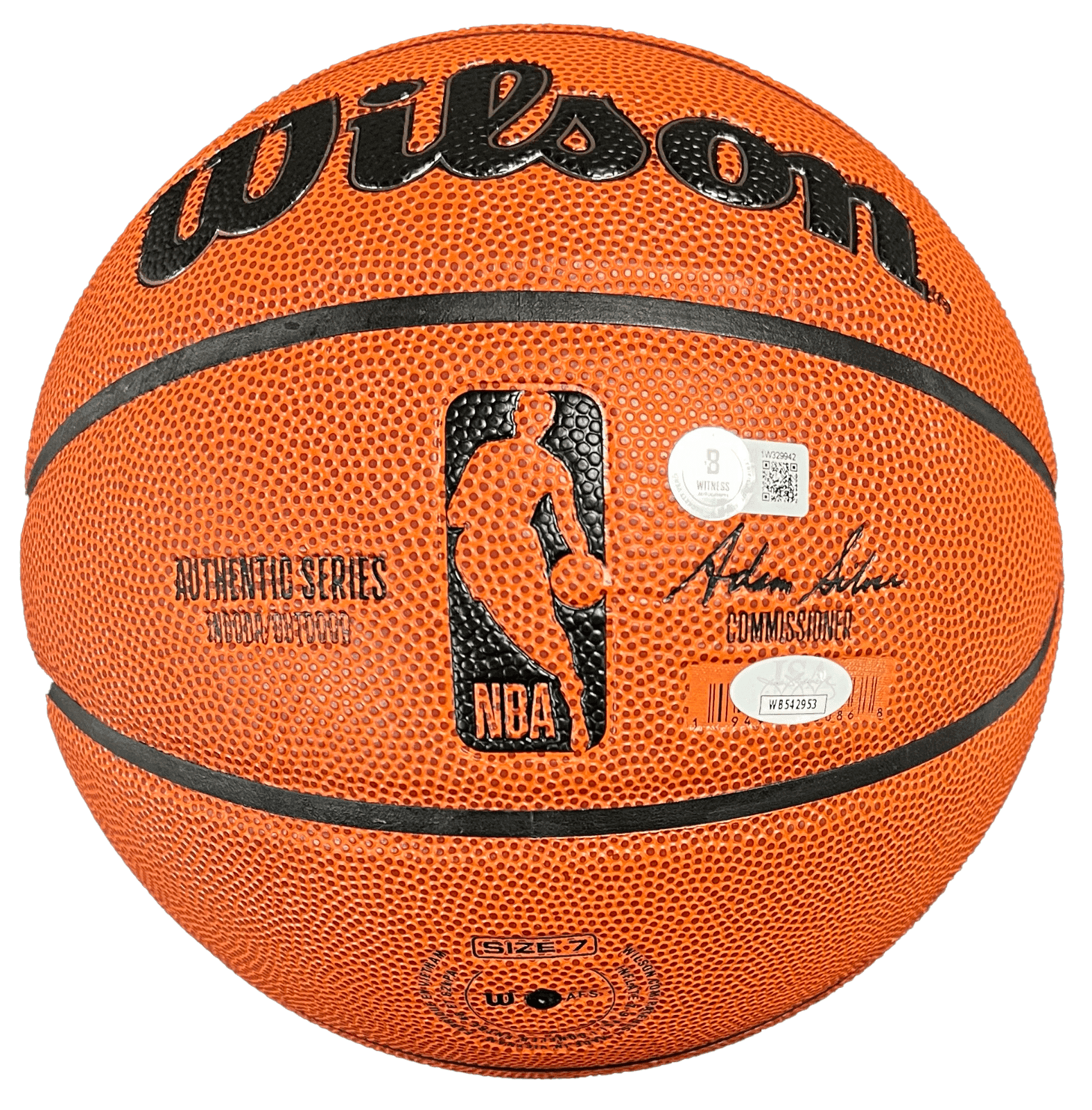 Karl Malone & John Stockton Signed Autographed Wilson Basketball JSA & Beckett. Karl Malone Ball karl-malone-john-stockton-wilson-basketball, Utah Jazz, view 4, supplier stock photo