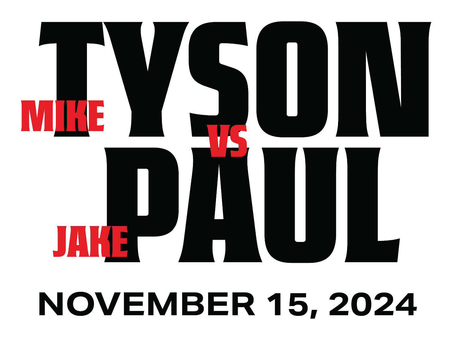 Mike Tyson vs Jake Paul Fight Commemorative Sticker A Mike Tyson Other vs-jake-paul-fight-commemorative-sticker, supplier stock photo