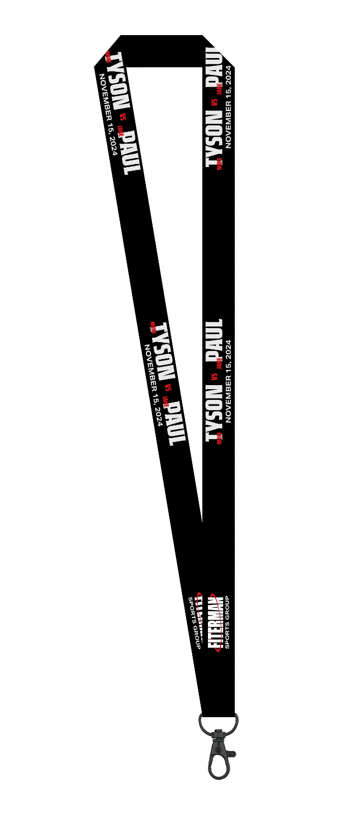 Mike Tyson vs Jake Paul Fight Commemorative Lanyard Mike Tyson Other vs-jake-paul-fight-commemorative-lanyard, supplier stock photo