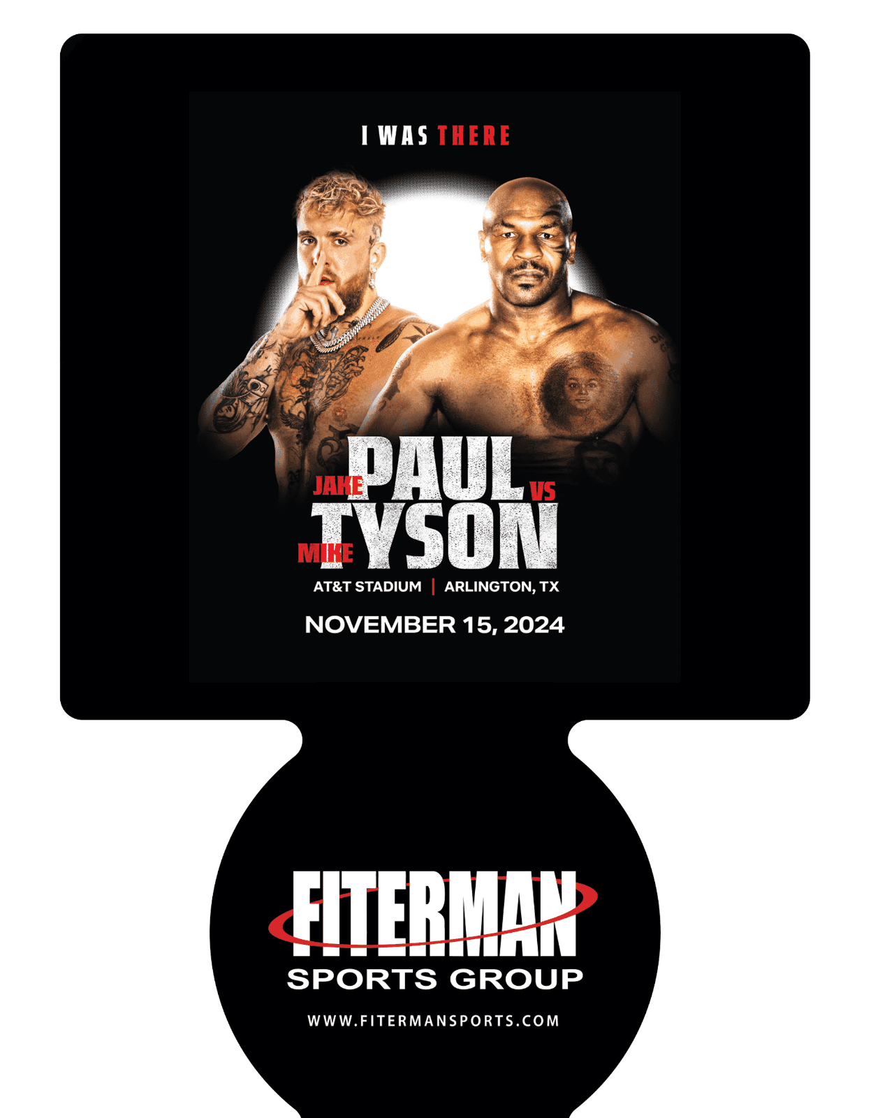 Mike Tyson vs Jake Paul Fight Commemorative Koozie Mike Tyson Other vs-jake-paul-fight-commemorative-koozie, supplier stock photo