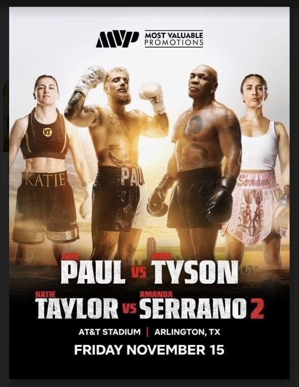 Mike Tyson vs Jake Paul Official Fight Program Mike Tyson Other mike-tyson-vs-jake-paul-fight, supplier stock photo