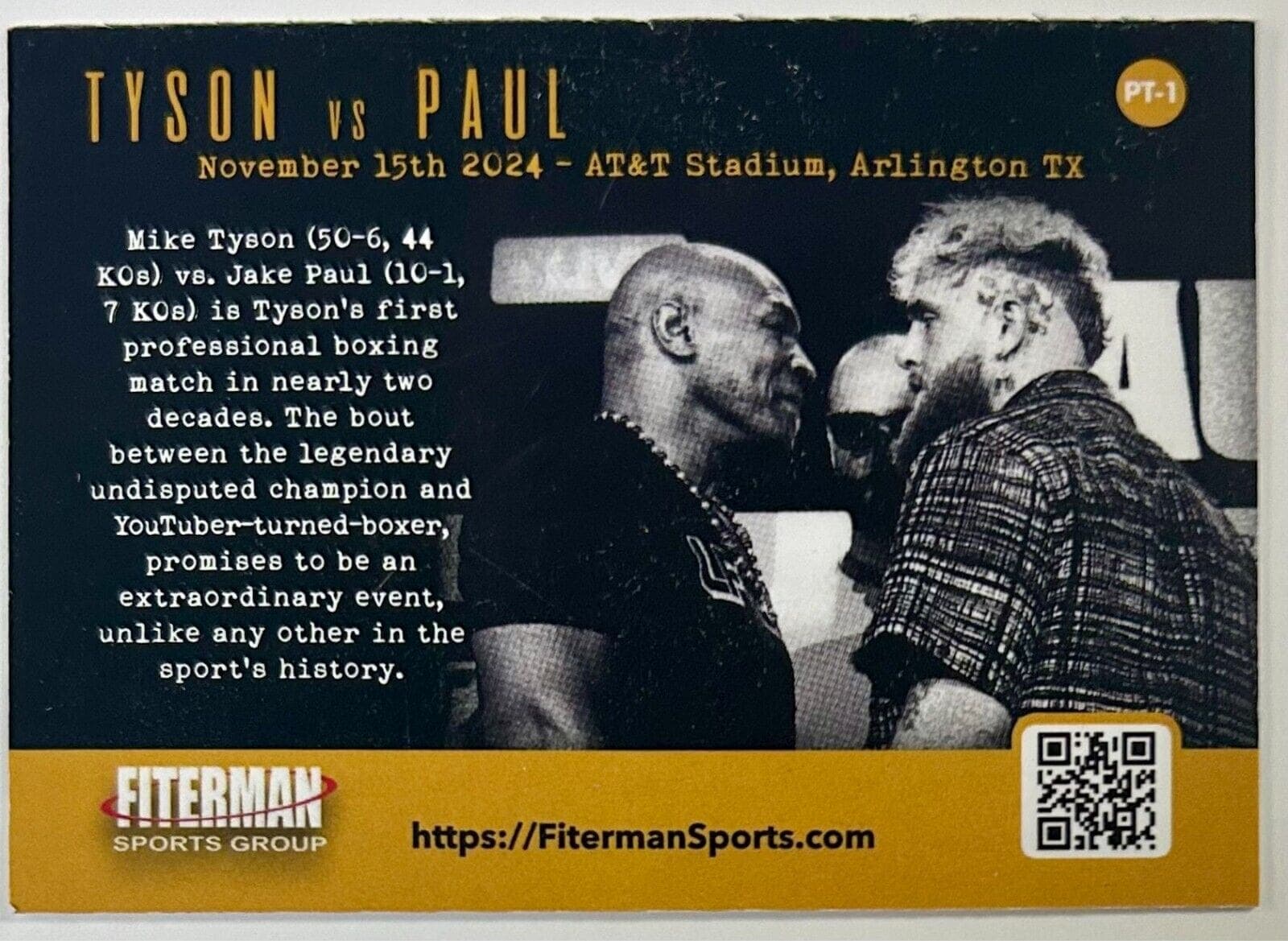 Mike Tyson vs Jake Paul Official Fight Program Mike Tyson Other mike-tyson-vs-jake-paul-fight, view 3, supplier stock photo