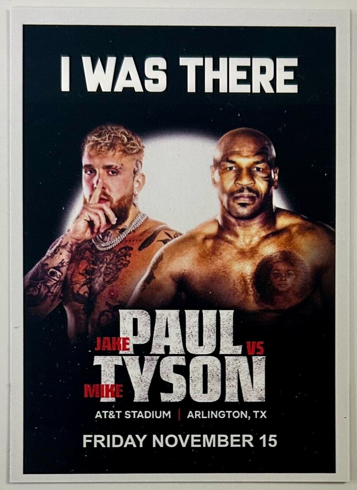 Mike Tyson vs Jake Paul Official Fight Program Mike Tyson Other mike-tyson-vs-jake-paul-fight, view 4, supplier stock photo