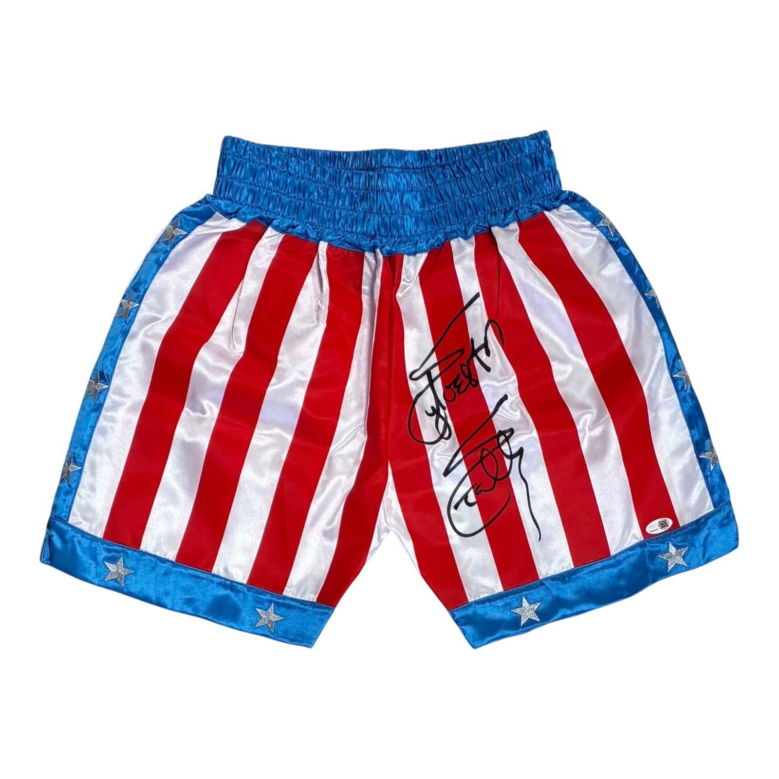 Sylvester Stallone Signed Rocky IV Trunks JSA Witness Authenticated Sylvester Stallone Other sylvester-stallone-rocky-iv-trunks, supplier stock photo