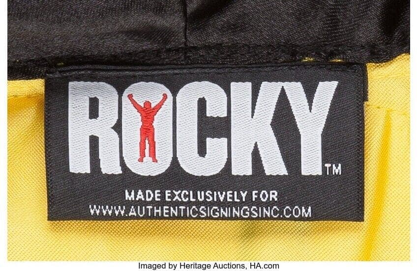 Sylvester Stallone Signed Rocky Italian Stallion Robe JSA Witness Authenticated Sylvester Stallone Other sylvester-stallone-rocky-italian-stallion-robe, view 4, supplier stock photo