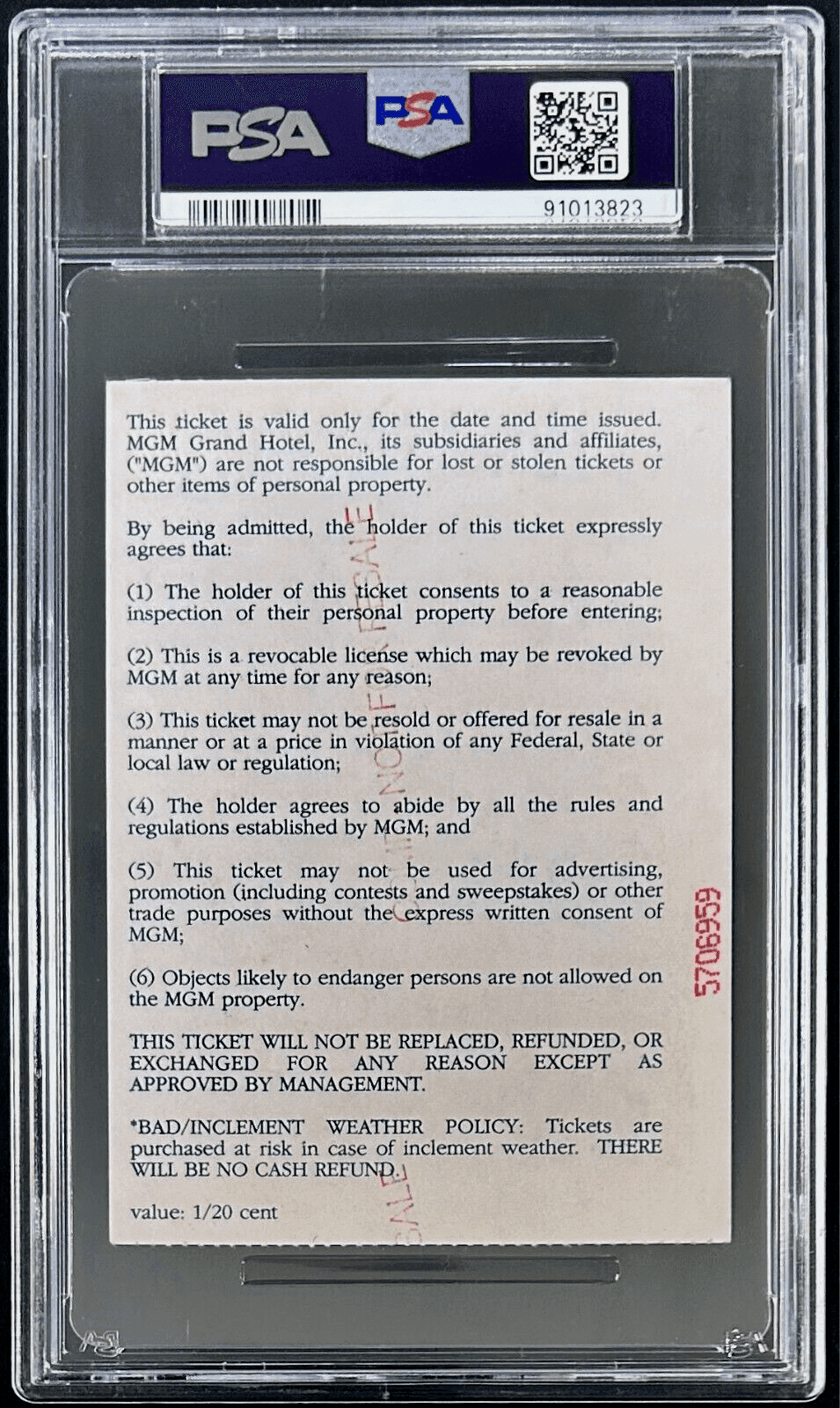 Mike Tyson vs Seldon Signed Ticket Stub PSA Auto Grade 10 2 Pac In Attendance 2 Mike Tyson Ticket Stub vs-seldon-auto-grade-10-2, view 2, supplier stock photo