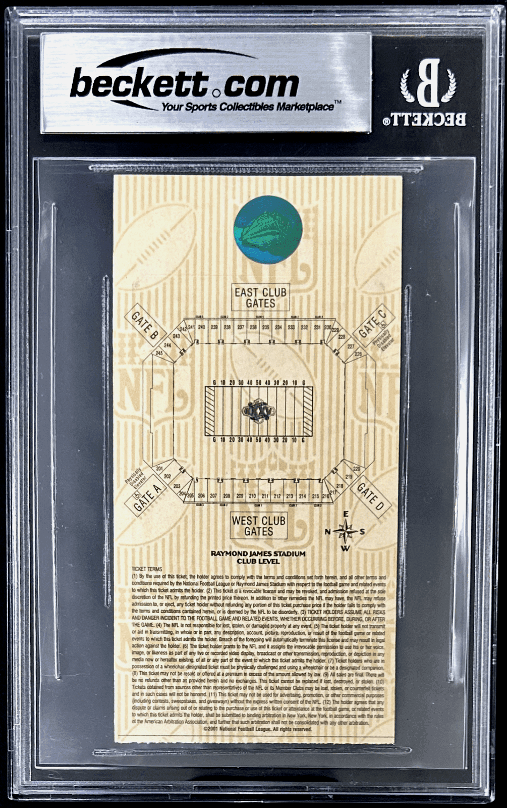 Ray Lewis Signed Super Bowl XXXV Ticket Stub Beckett Auto 10 14082804 XXXV MVP Ray Lewis Ticket Stub ray-lewis-super-bowl-xxxv-auto, Baltimore Ravens, view 2, supplier stock photo