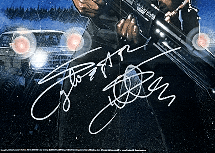 Sylvester Stallone Signed First Blood Original 40×20 Poster JSA WB805055 Sylvester Stallone Other 40x20-wb805055, view 2, supplier stock photo
