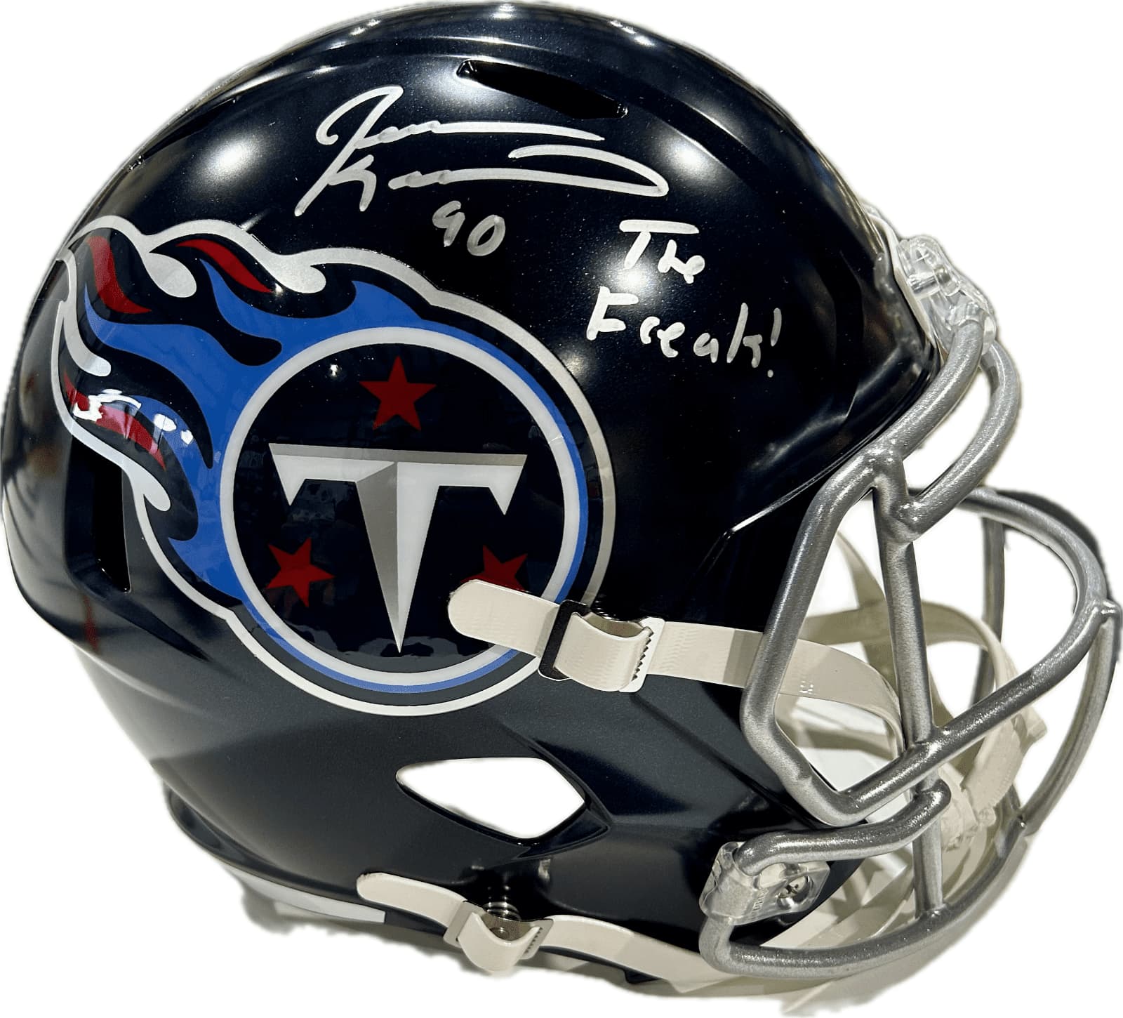 Jevon Kearse “The Freak” Signed Tennessee Titans Full Size Helmet JSA Auth Blue Jevon Kearse Helmet jevon-kearse-freak-full-size-auth, Tennessee Titans, supplier stock photo