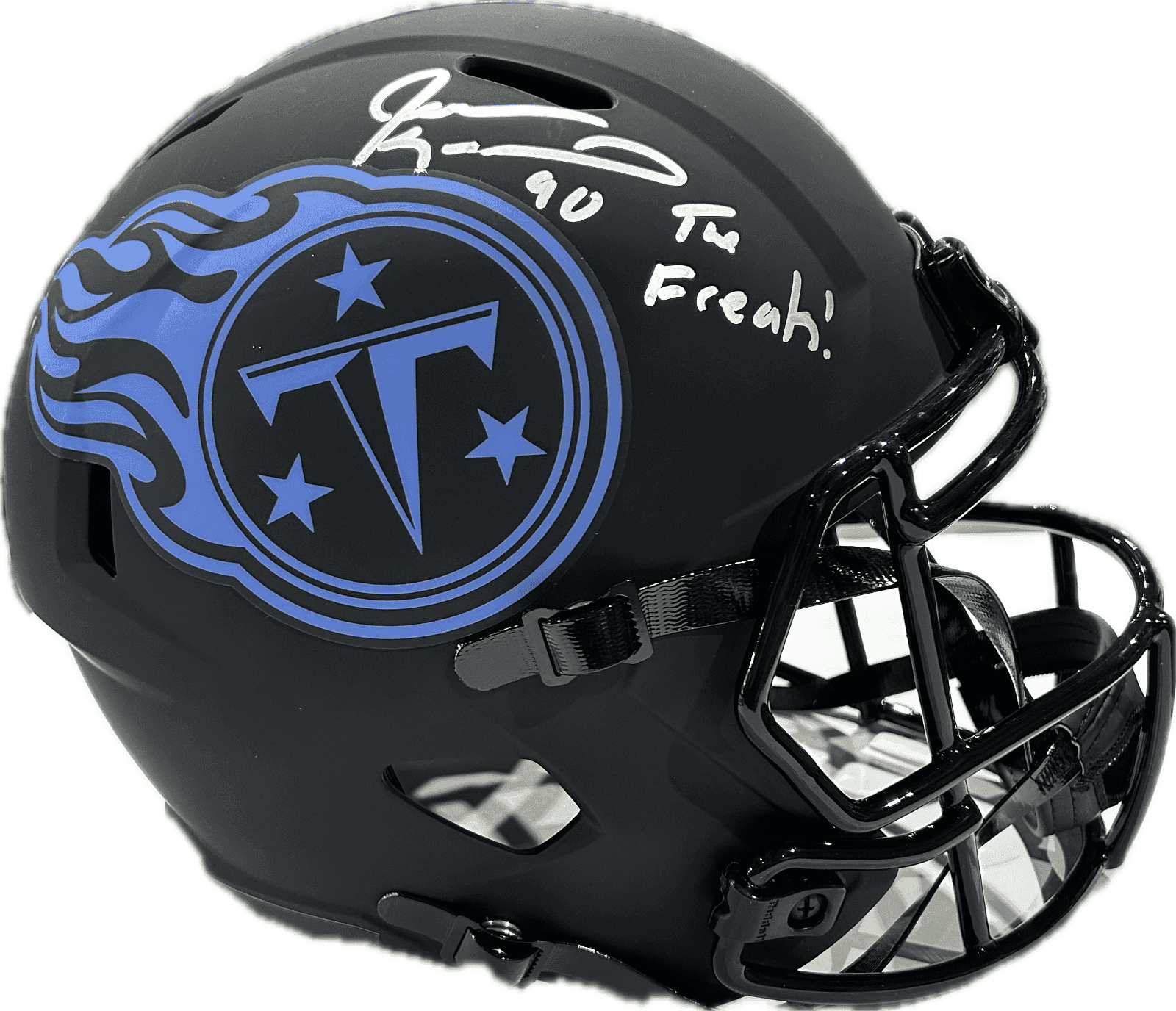 Jevon Kearse “The Freak” Signed Tennessee Titans Full Size Helmet JSA Eclipse Jevon Kearse Helmet jevon-kearse-freak-full-size-eclipse, Tennessee Titans, supplier stock photo