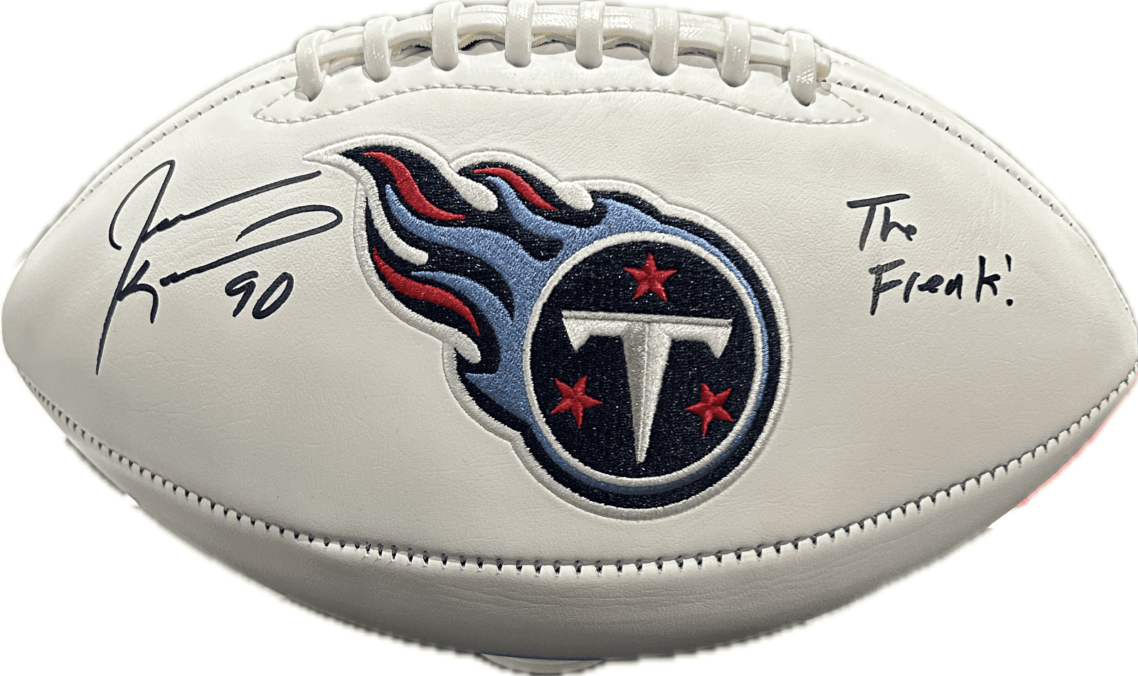 Jevon Kearse “The Freak” Signed Tennessee Titans Football JSA Authenticated Jevon Kearse Ball jevon-kearse-freak-football, Tennessee Titans, supplier stock photo