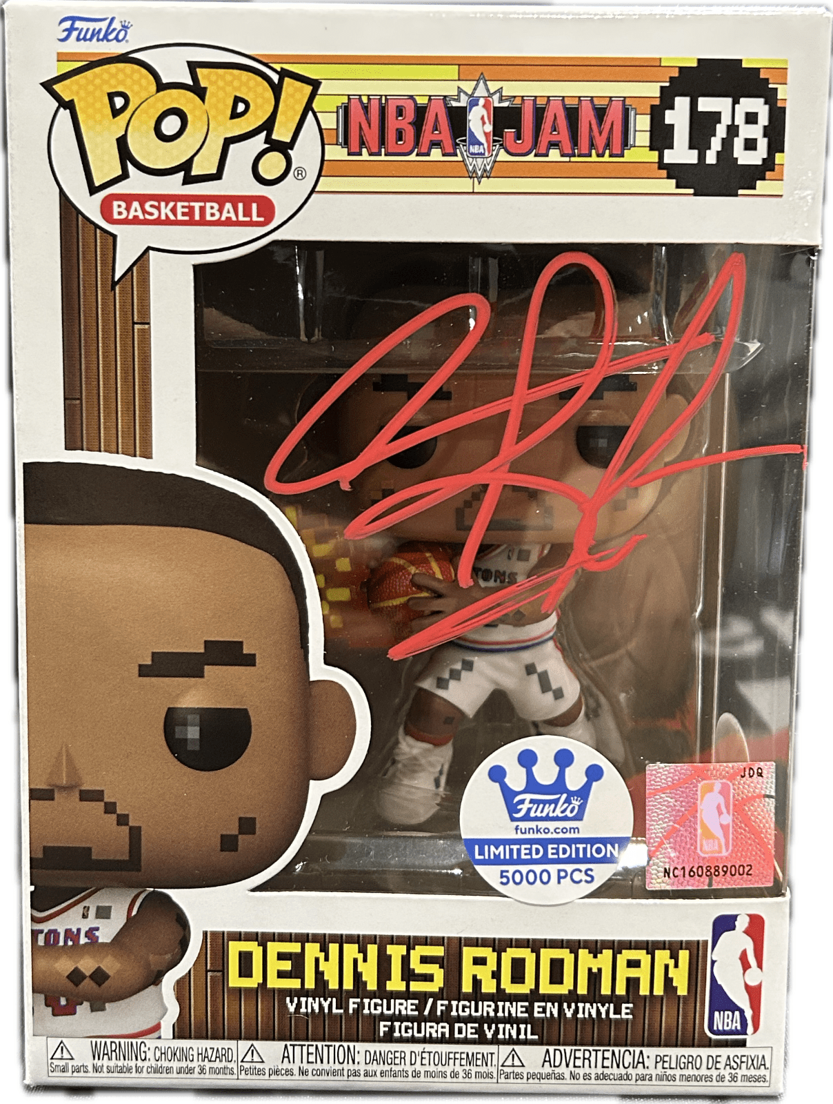 Dennis Rodman Signed Autographed Funko POP Figure 178 JSA Authenticated NBA JAM Dennis Rodman Other dennis-rodman-funko-pop-figure-178, Chicago Bulls, supplier stock photo