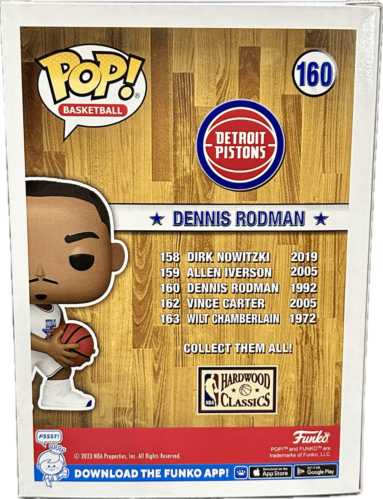 Dennis Rodman Signed Autographed Funko POP Figure 160 JSA Authenticated All Star Dennis Rodman Other dennis-rodman-funko-pop-figure-160, Chicago Bulls, view 4, supplier stock photo