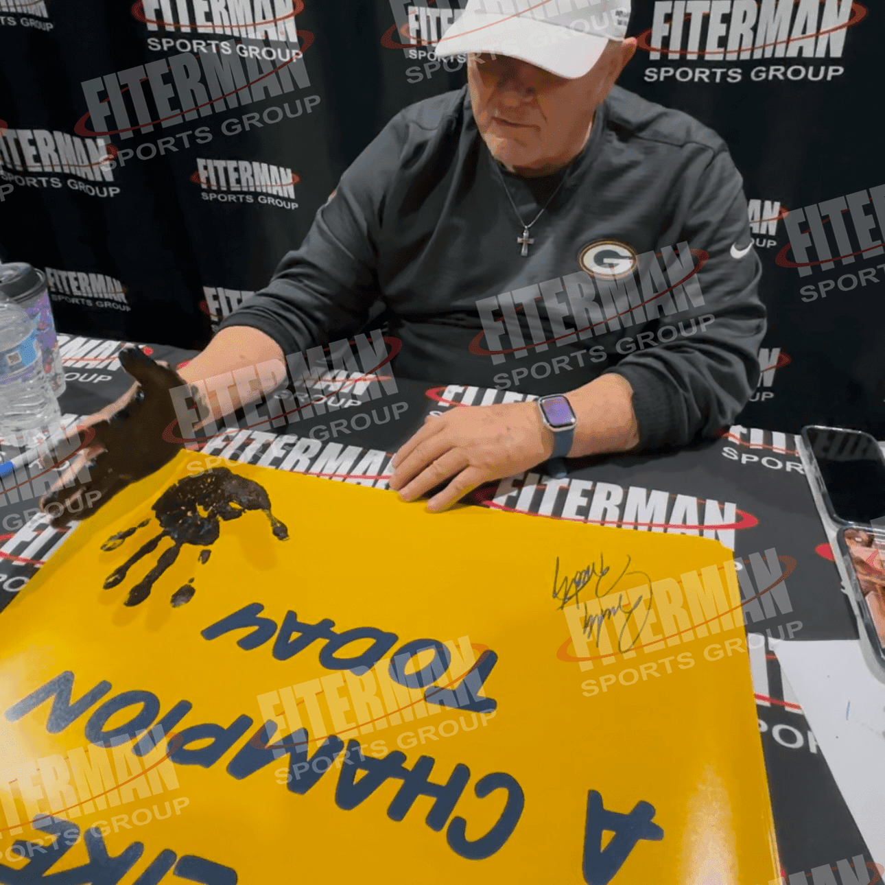 Rudy Ruettiger Signed and Handprint Framed 20×24 Photo JSA Authenticated Daniel "Rudy" Ruettiger Photo 20x24-rudy-ruettiger-handprint-framed-20-24, Notre Dame Fighting Irish, view 3, supplier stock