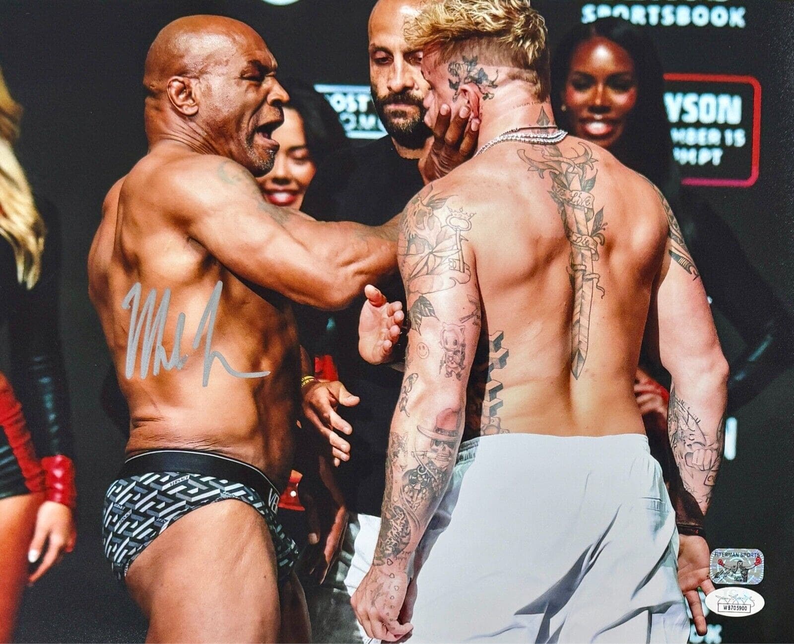 Mike Tyson Signed Autographed 11×14 Photo Jake Paul Slap JSA Authentic Silver Mike Tyson Photo 11x14-11-14-jake-paul-slap-silver, supplier stock photo