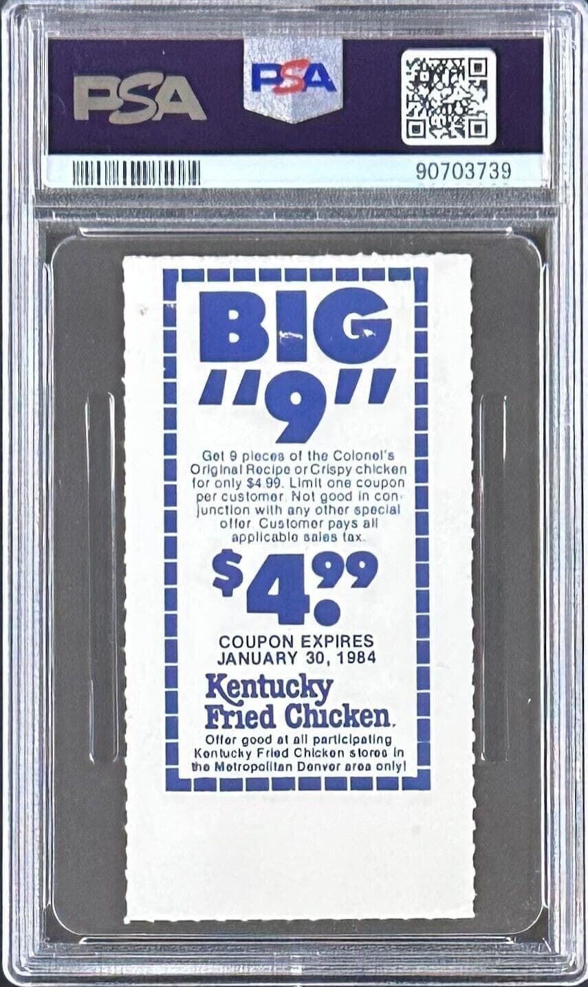John Elway 1st Home Start 1st TD Pass Signed Ticket Stub PSA Good 2 Auto 10 John Elway Ticket Stub john-elway-1st-home-start-td, Denver Broncos, view 2, supplier stock photo