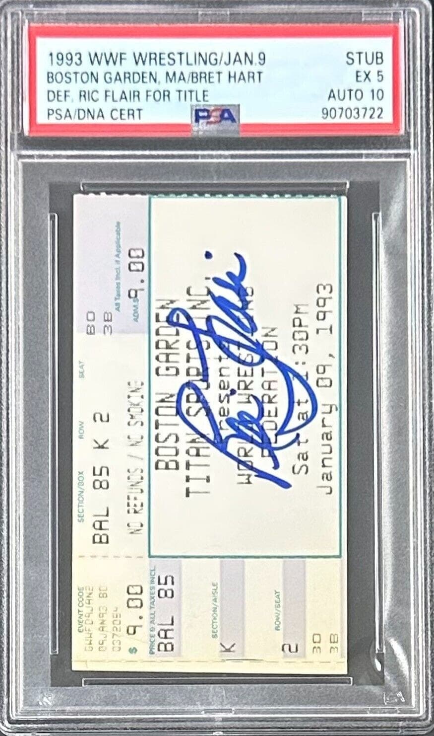 Ric Flair Signed Autographed 1993 WWF Ticket Stub PSA EX 5 90703722 Auto 10 Ric Flair Ticket Stub 90703722, view 2, supplier stock photo