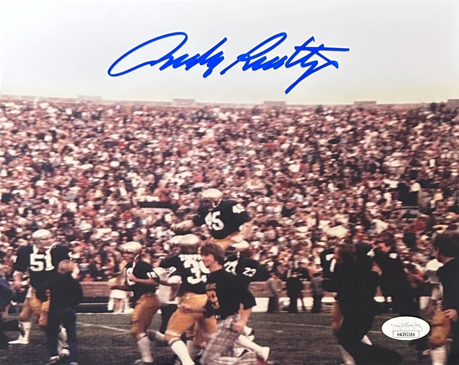 Rudy Ruettiger Signed Autographed 8×10 Photo JSA Authentication #2 Daniel "Rudy" Ruettiger Photo 8x10-rudy-ruettiger-8-10-2, Notre Dame Fighting Irish, supplier stock photo