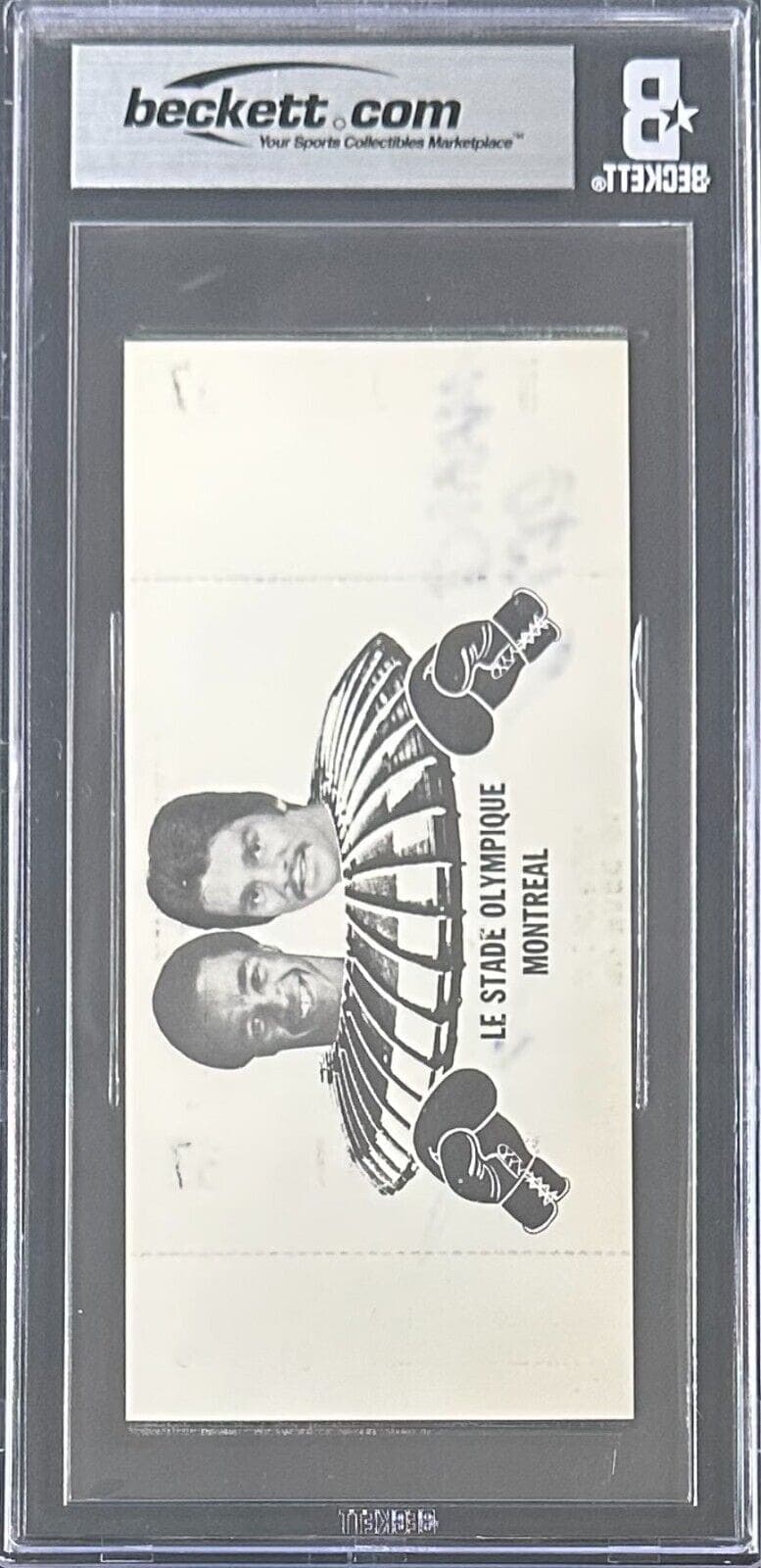 Roberto Duran Sugar Ray Leonard Signed 1980 Ticket Duran Wins WBC Title BAS 7 Sugar Ray Leonard Ticket Stub roberto-duran-sugar-ray-leonard-1980, view 3, supplier stock photo