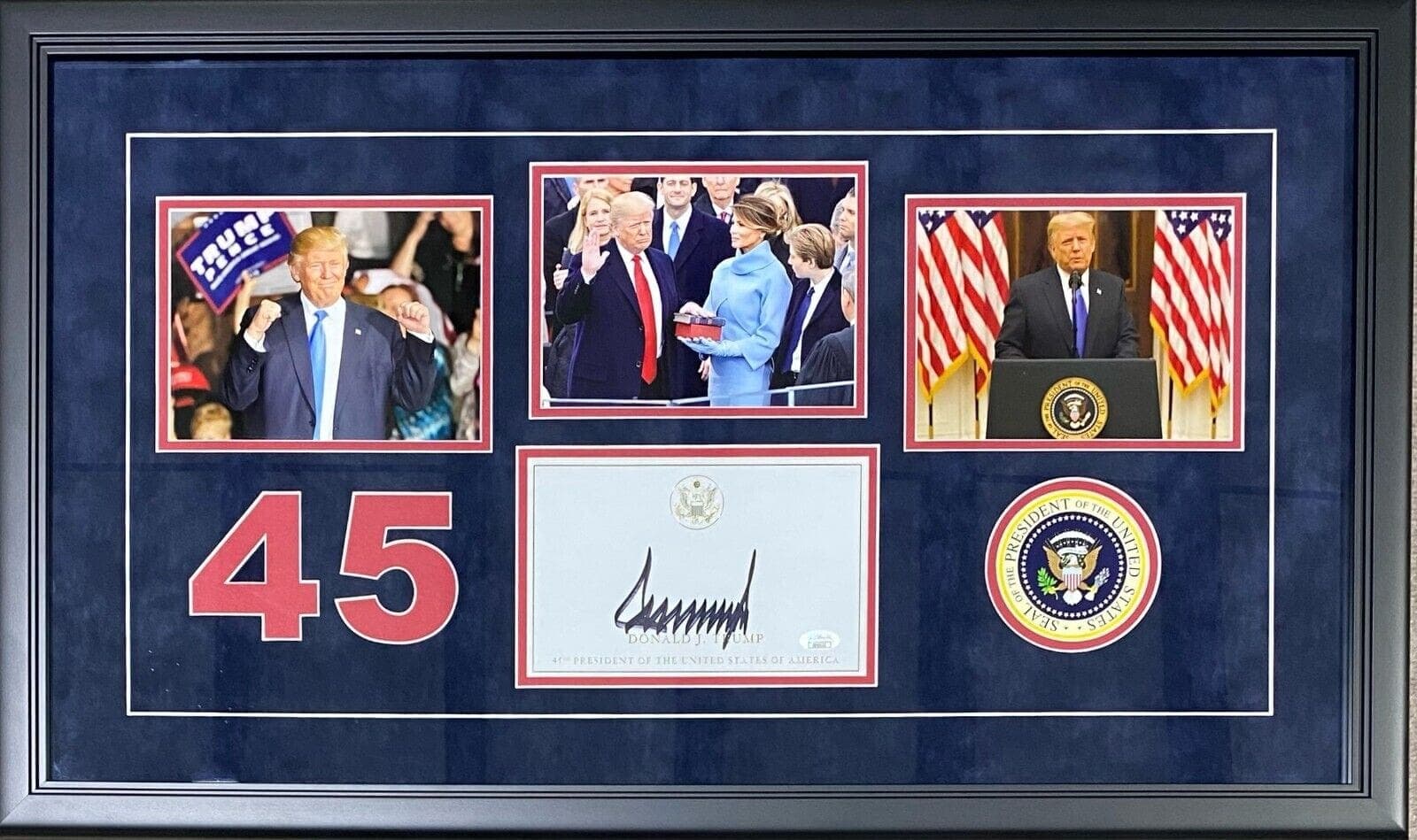 President Donald Trump Signed Autographed Frame JSA Full Letter 45 47 MAGA President Donald Trump Other president-donald-trump-frame-full-letter, supplier stock photo