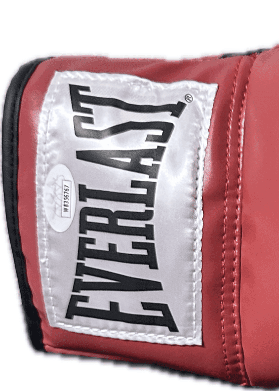 Sugar Ray Leonard Thomas Hearns Signed Red Right Boxing Glove JSA Authentic Sugar Ray Leonard Glove sugar-ray-leonard-thomas-hearns-red, view 3, supplier stock photo